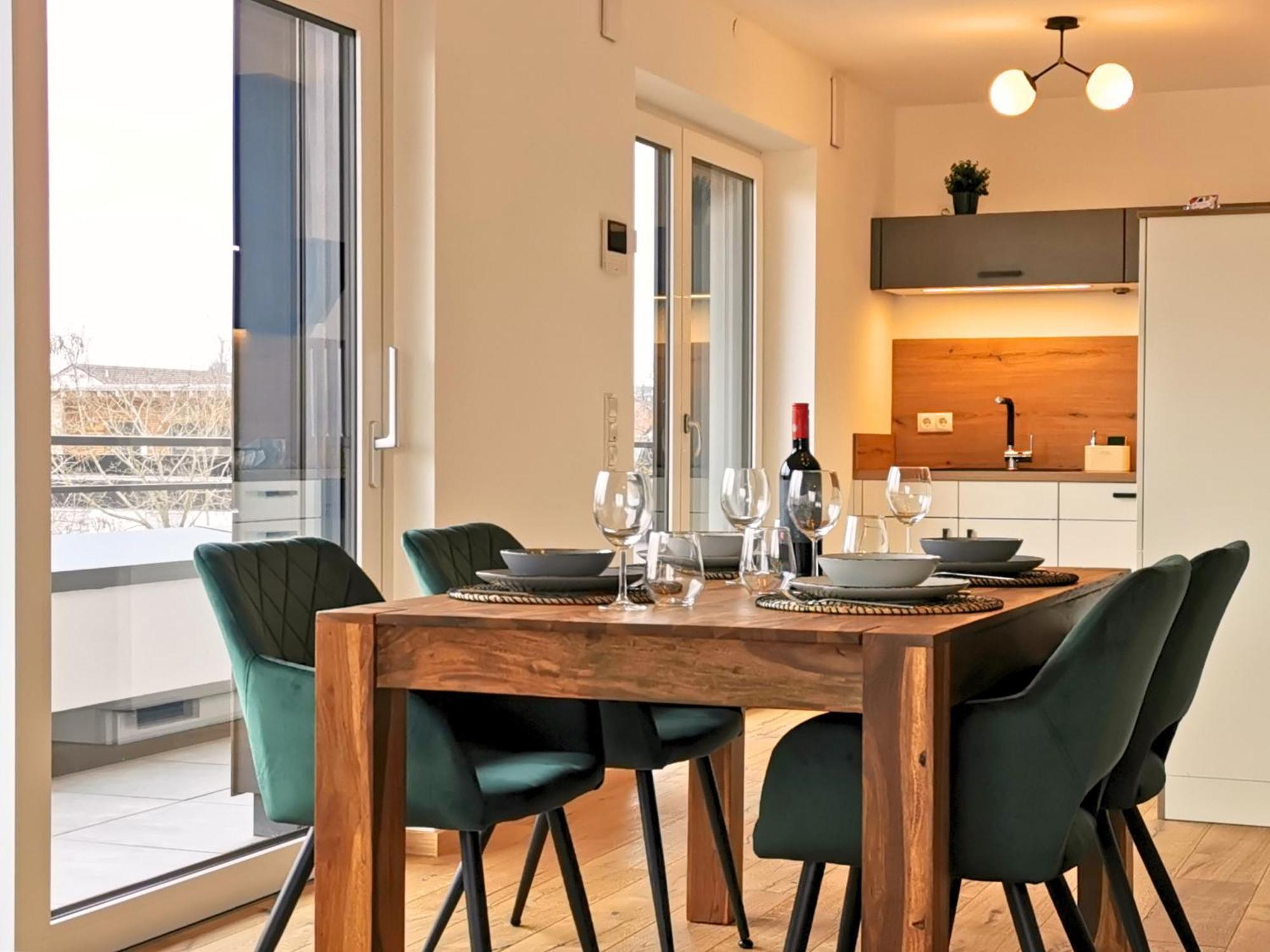 Fynbos Penthouse Deluxe, Balkon, Parkplatz Apartment Straubing Ngoại thất bức ảnh
