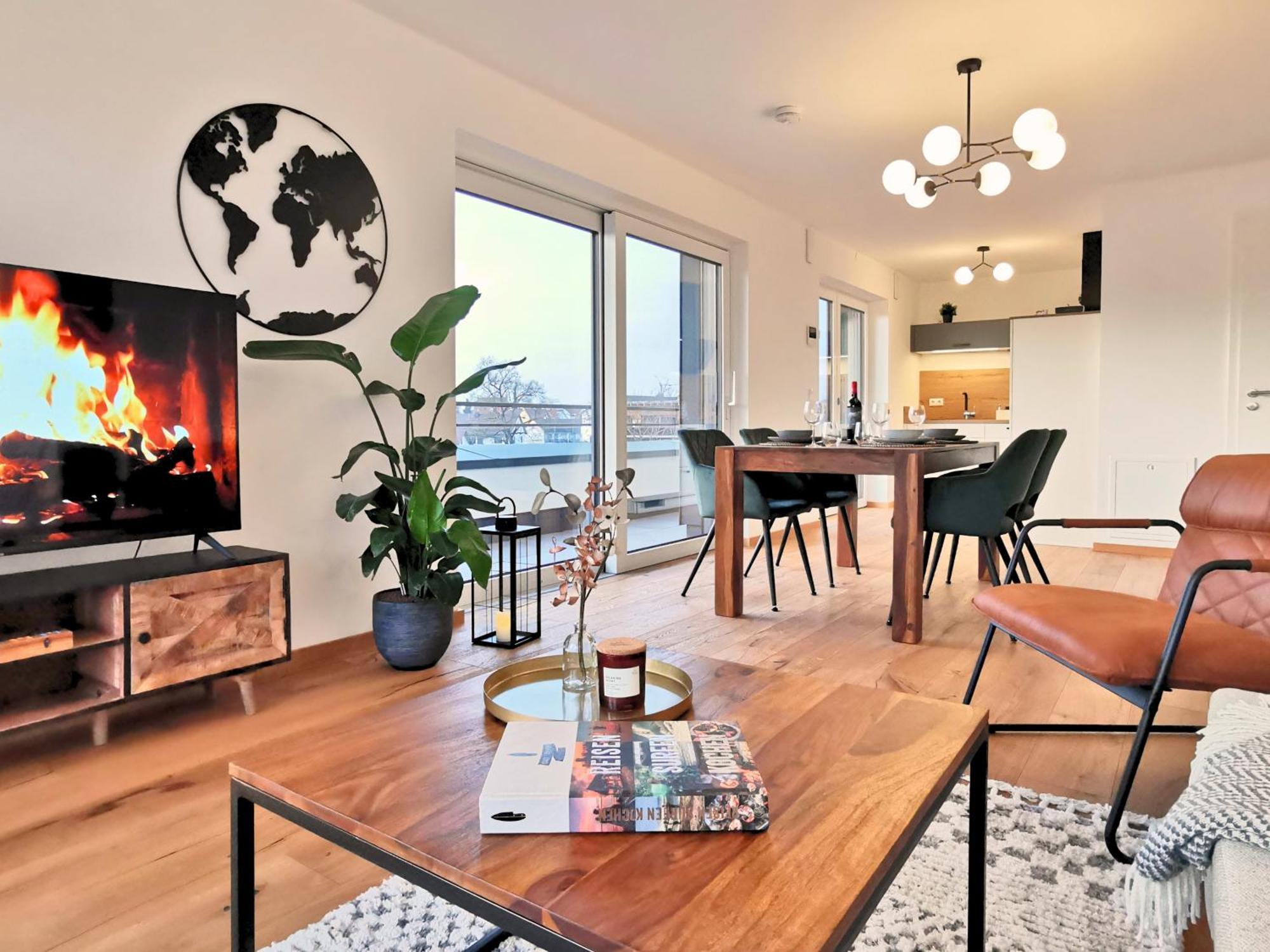 Fynbos Penthouse Deluxe, Balkon, Parkplatz Apartment Straubing Ngoại thất bức ảnh
